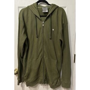 South Pole Green Full Zip Sweater Size Large